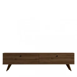 YARA Meuble TV 2 portes en bois L160cm