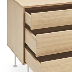 YOKO Buffet 2 portes 3 tiroirs en bois L180cm
