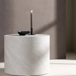 YORK Table d'appoint ronde effet marbre ø50cm