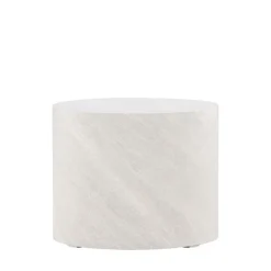YORK Table d'appoint ronde effet marbre ø50cm