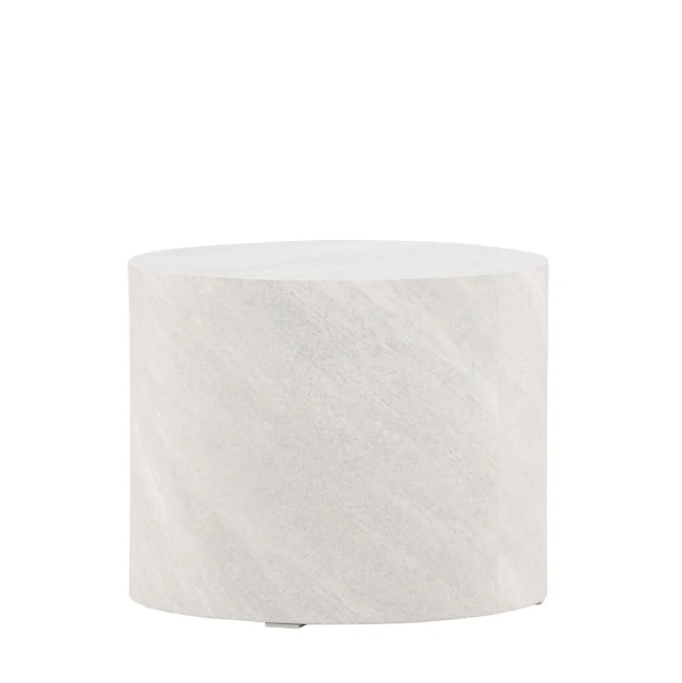 YORK Table d'appoint ronde effet marbre ø50cm