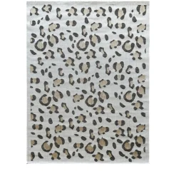 YUMA Tapis contemporain imprimé léopard