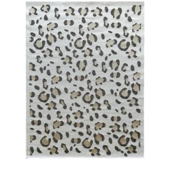 YUMA Tapis contemporain imprimé léopard