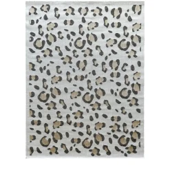 YUMA Tapis contemporain imprimé léopard