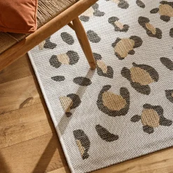 YUMA Tapis contemporain imprimé léopard
