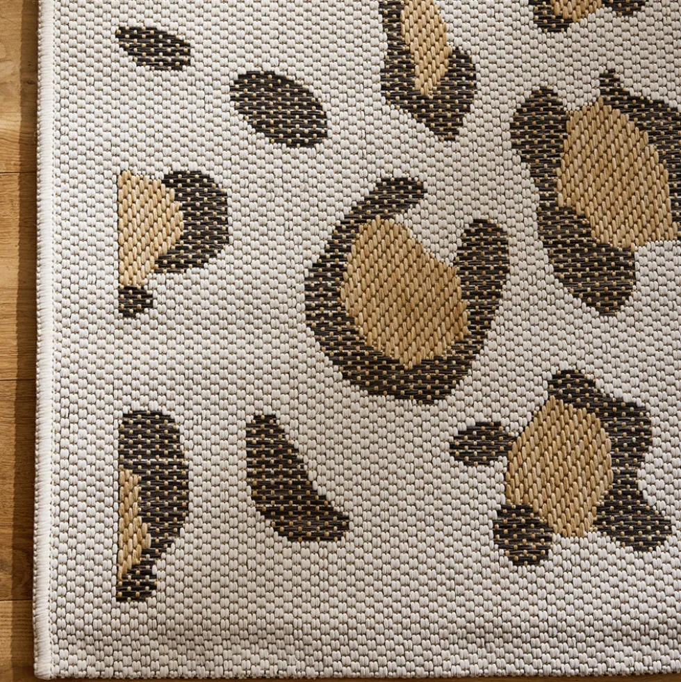 YUMA Tapis contemporain imprimé léopard