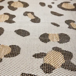 YUMA Tapis contemporain imprimé léopard