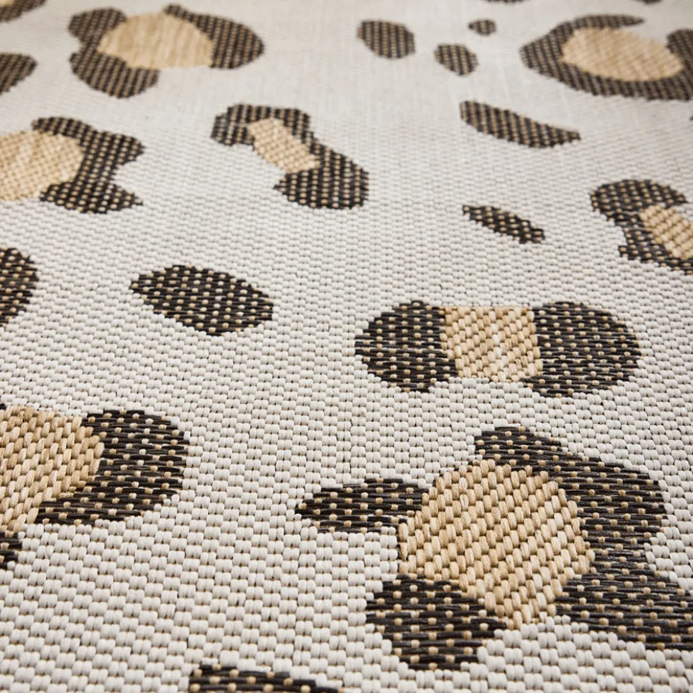 YUMA Tapis contemporain imprimé léopard