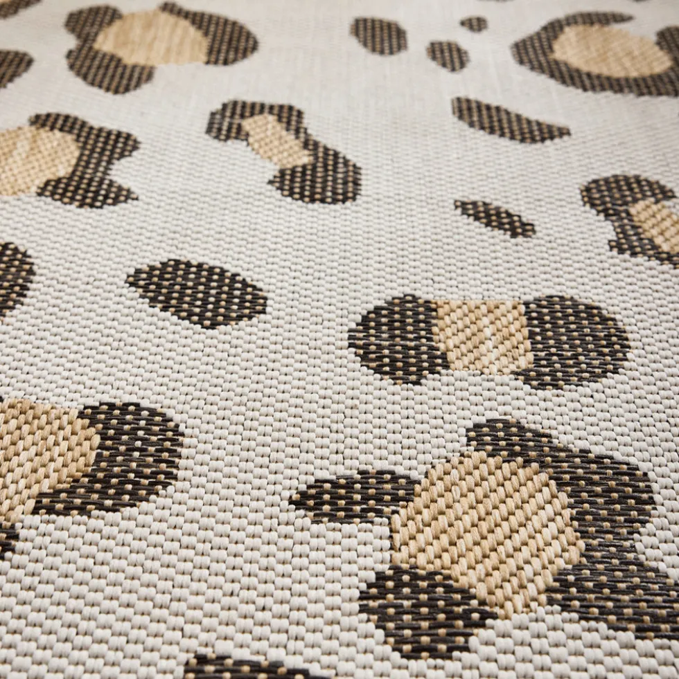 YUMA Tapis contemporain imprimé léopard