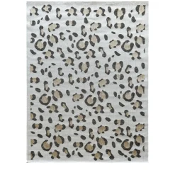 YUMA Tapis contemporain imprimé léopard
