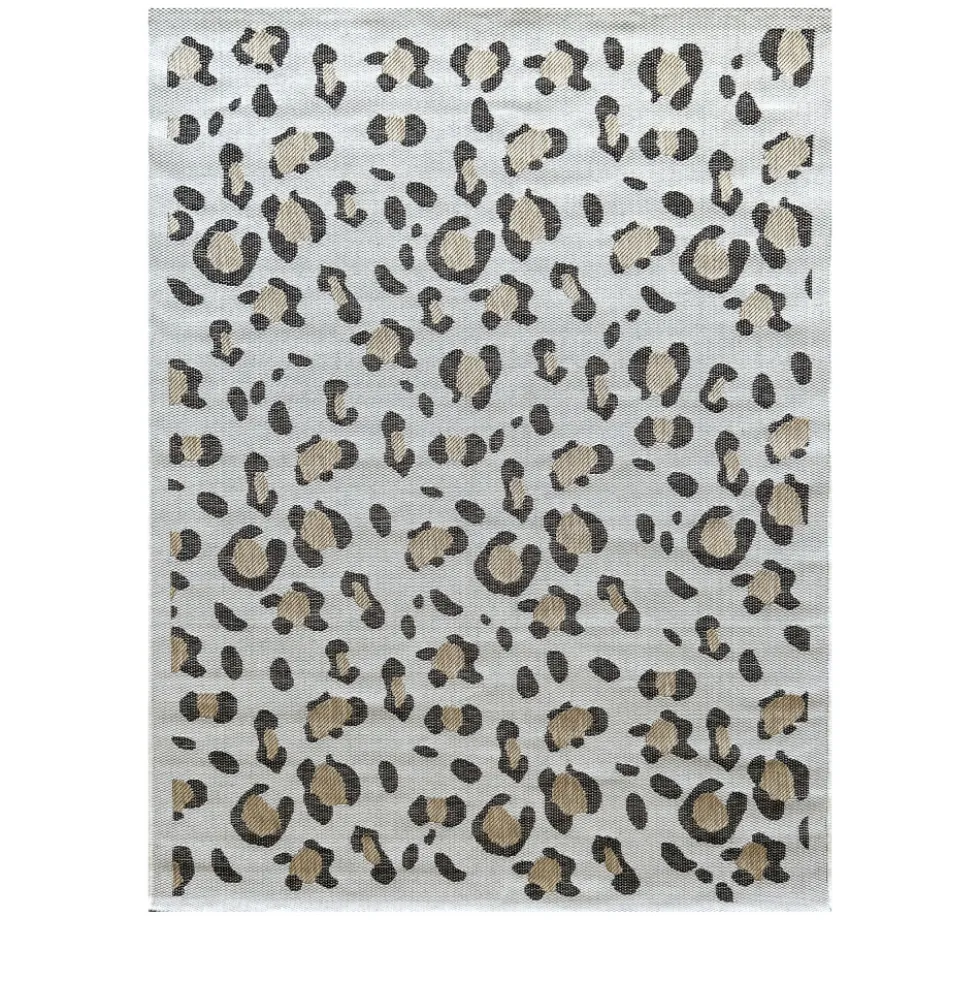 YUMA Tapis contemporain imprimé léopard