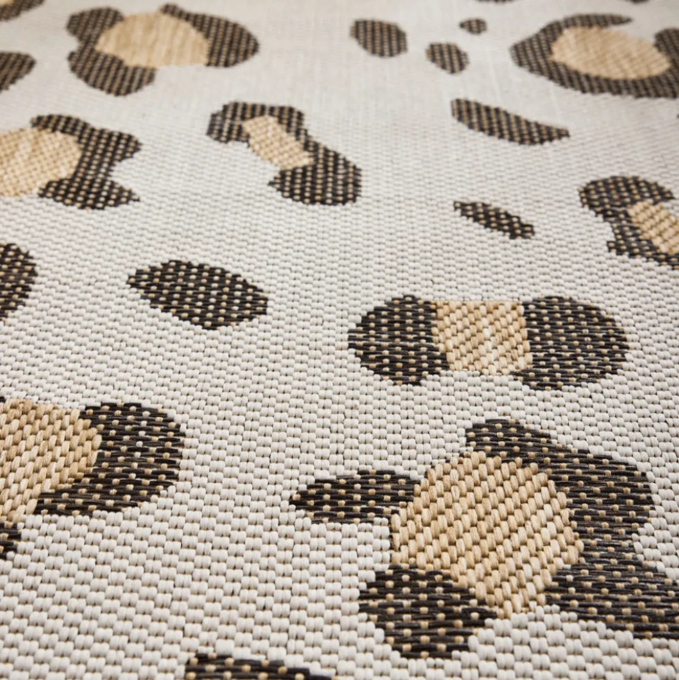 YUMA Tapis contemporain imprimé léopard