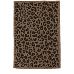 YUMA Tapis contemporain imprimé léopard