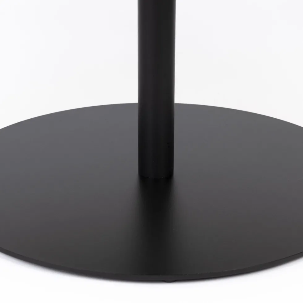 YURI Table basse ronde en bois et métal ø70cm