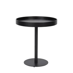 YURI Table d'appoint ronde en bois et métal ø45cm