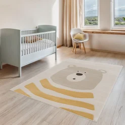 ZAZU Tapis enfant à motif ours