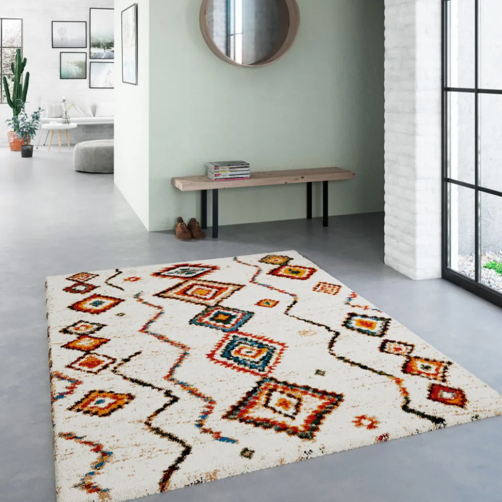 ZAZY Tapis d'inspiration berbère à motif ethnique