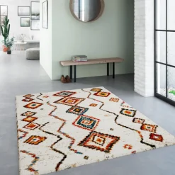 ZAZY Tapis d'inspiration berbère à motif ethnique