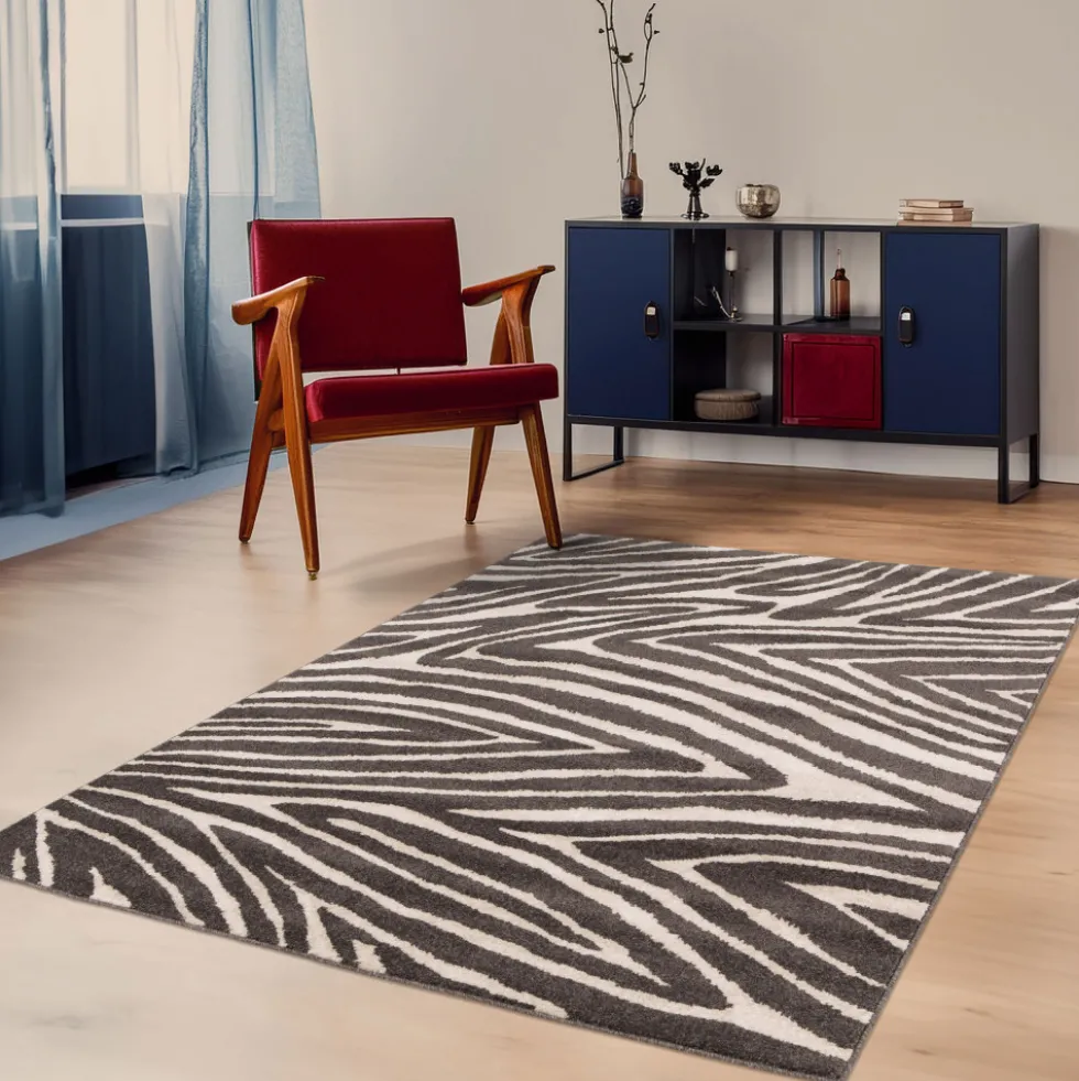ZEBRA Tapis graphique à motif zébré