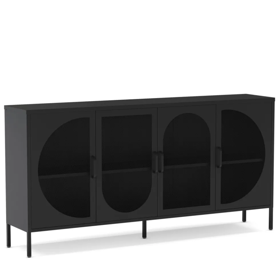 ZIO Buffet 4 portes en métal L160cm