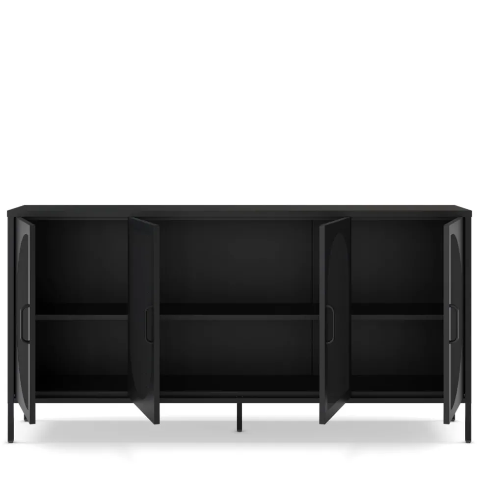 ZIO Buffet 4 portes en métal L160cm