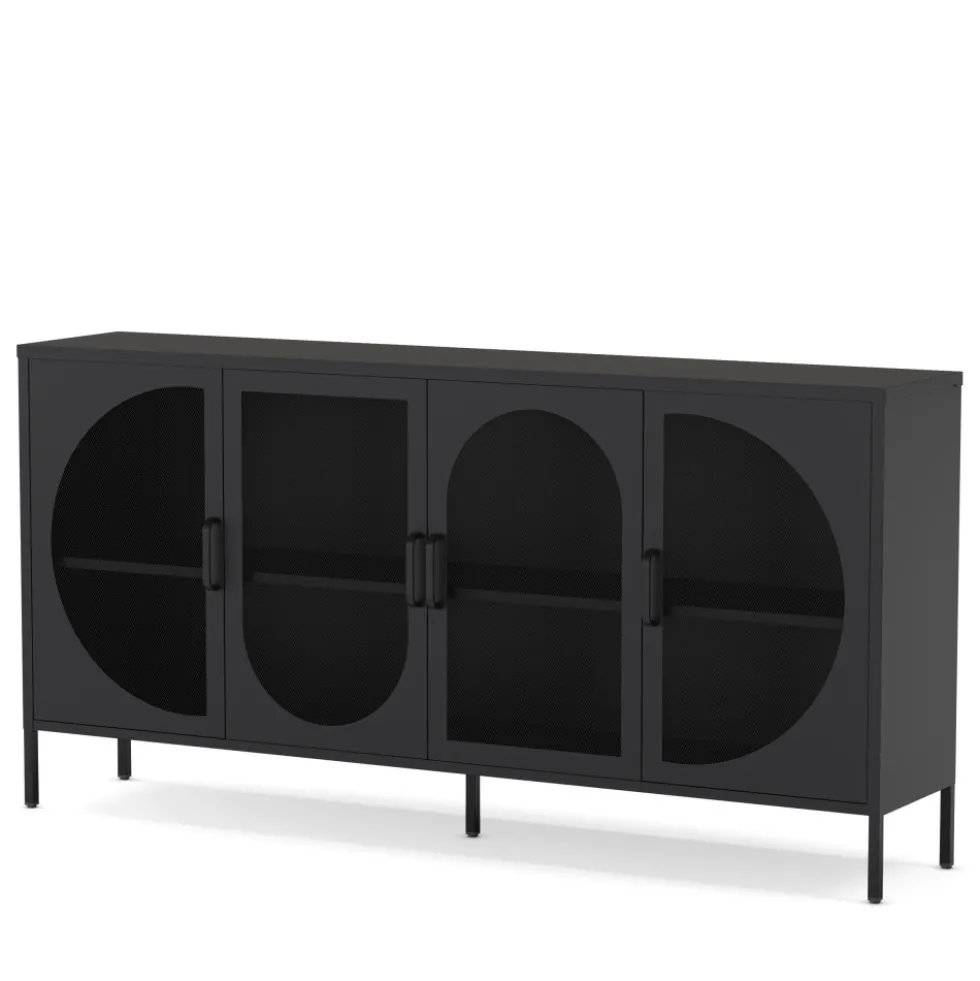 ZIO Buffet 4 portes en métal L160cm