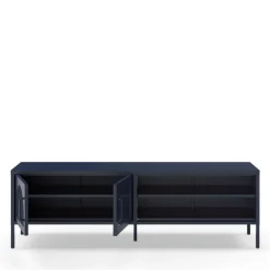ZIO Meuble TV 2 portes en métal L160cm