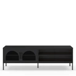 ZIO Meuble TV 2 portes en métal L160cm