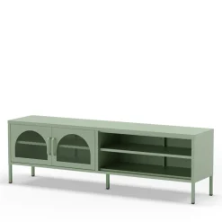 ZIO Meuble TV 2 portes en métal L160cm