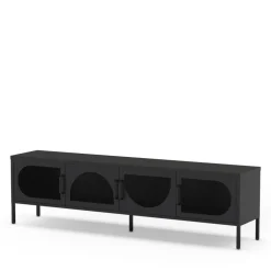 ZIO Meuble TV 4 portes en métal L180cm