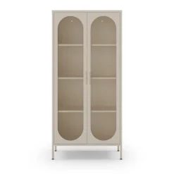 ZIO Vaisselier 2 portes en métal H170cm