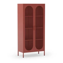 ZIO Vaisselier 2 portes en métal H170cm