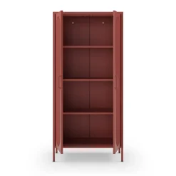 ZIO Vaisselier 2 portes en métal H170cm