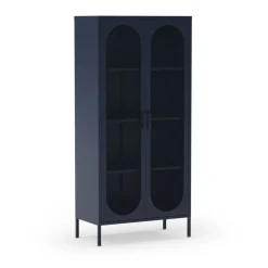 ZIO Vaisselier 2 portes en métal H170cm