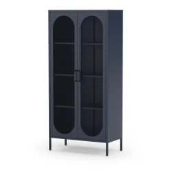 ZIO Vaisselier 2 portes en métal H170cm