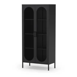 ZIO Vaisselier 2 portes en métal H170cm