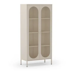 ZIO Vaisselier 2 portes en métal H170cm