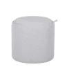 ZOÉ Pouf rond en tissu avec plateau et rangement ø40cm