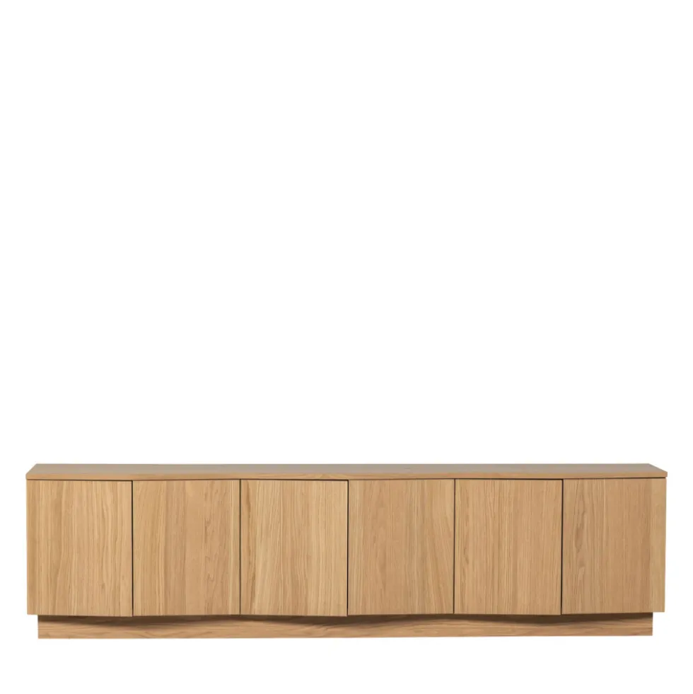 ZUMA Meuble TV 6 portes en bois L200cm