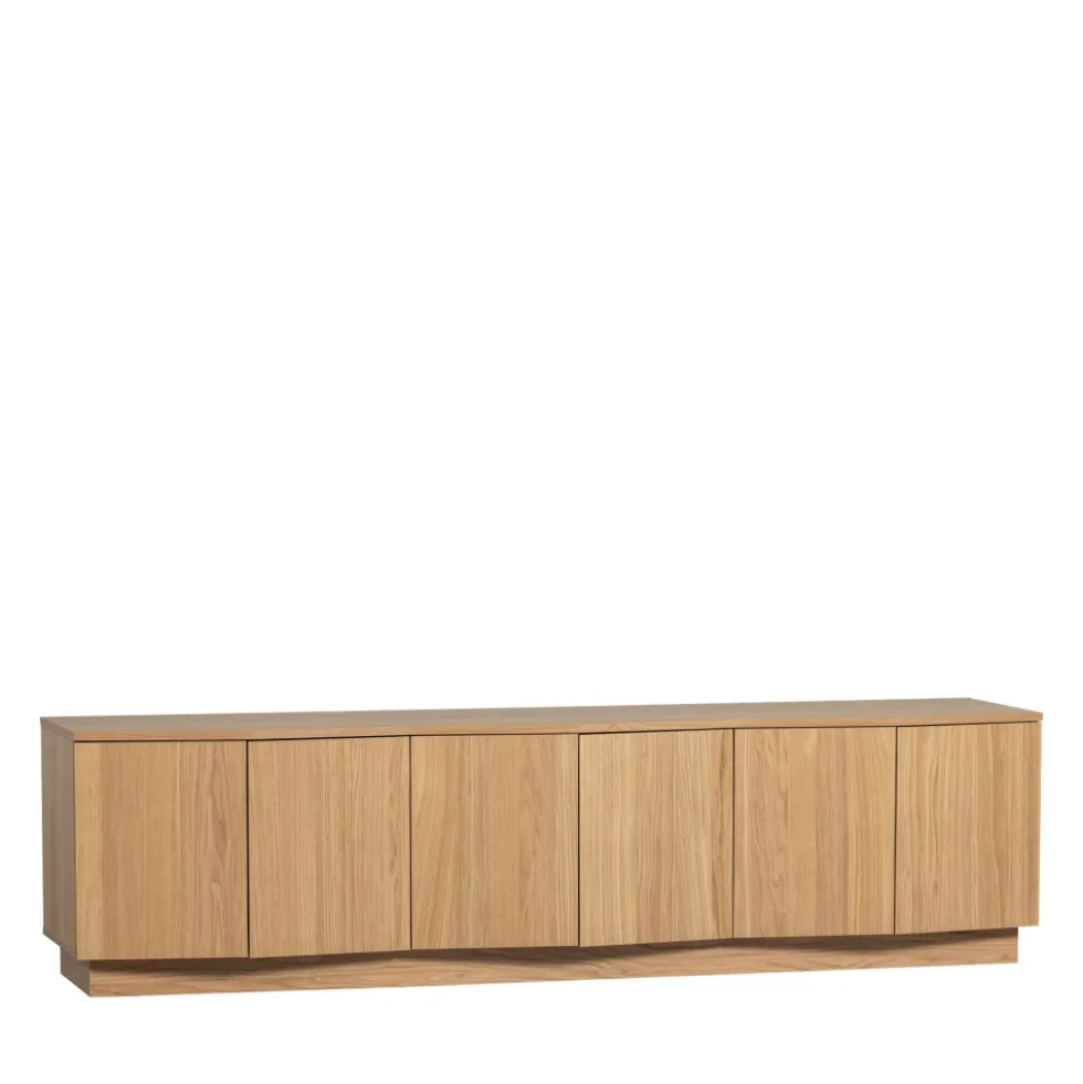 ZUMA Meuble TV 6 portes en bois L200cm
