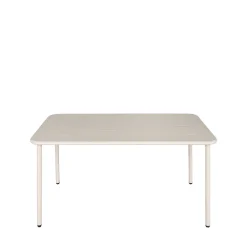 ZYRA Table à manger de jardin 4 personnes en métal
