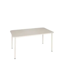 ZYRA Table à manger de jardin 4 personnes en métal