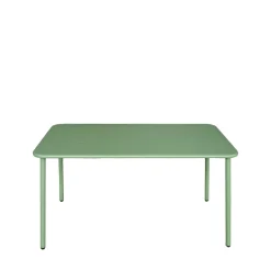 ZYRA Table à manger de jardin 4 personnes en métal