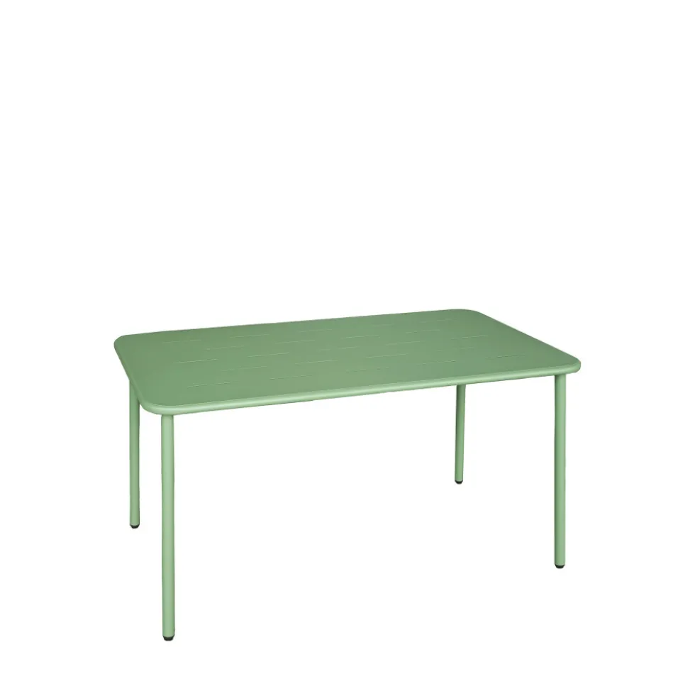 ZYRA Table à manger de jardin 4 personnes en métal